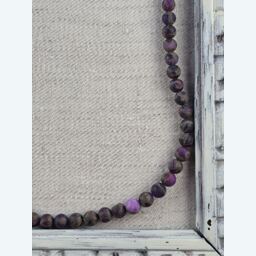 Cloisonné Jaspis matt lila 6mm