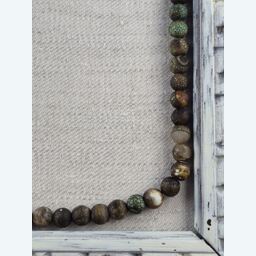 Achatperlen matt grün Vintage AAA 8mm