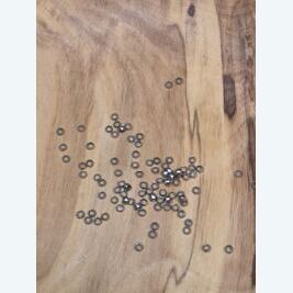 Quetschperlen silberfarben 2mm