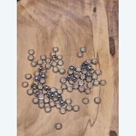 Quetschperlen silberfarben 4mm