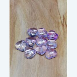 Herz transparent lila