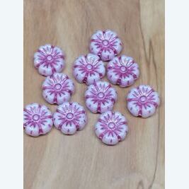 Blüten rosa 9x9mm