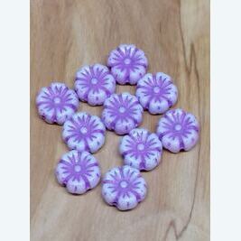 Blüten lila 9x9mm