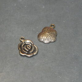 Anhänger Blume Rose antiksilber