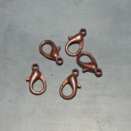 Karabinerverschluss bronzefarben 14x7mm