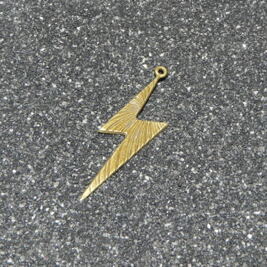Anhänger Blitz, bronzefarben, 25 Stk.