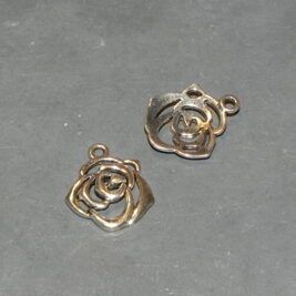Anhänger Blume Rose antiksilber