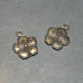 Anhänger Blume antiksilber