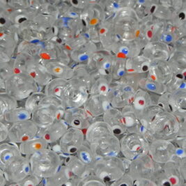 Glasperlen Ringe transparent