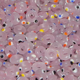 Glasperlen Ringe rosa