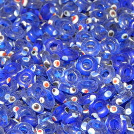 Glasperlen Ringe dunkelblau