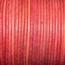 Lederband Vintage Fuchsia 2mm