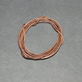 Lederband Vintage taupe dunkel 1mm