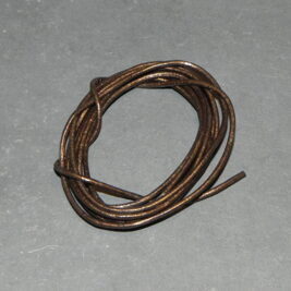 Lederband metallic bronzebraun 1mm