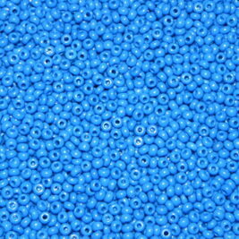 Saatperlen Opaque Pastel Gentian Blue 3mm