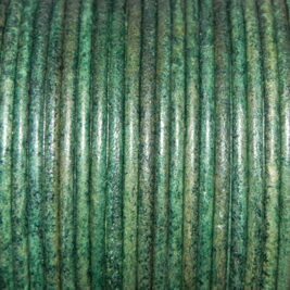 Lederband SE Vintage Dark Green 2mm
