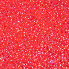Saatperlen Miyuki Transparent Red AB 3mm