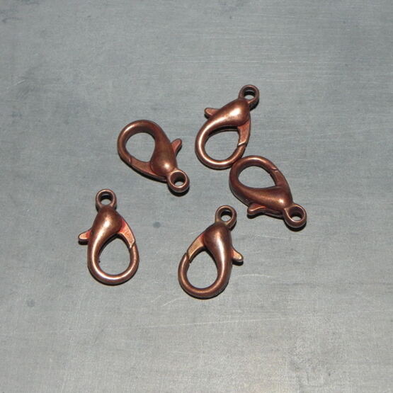 Karabinerverschluss bronzefarben 14x7mm