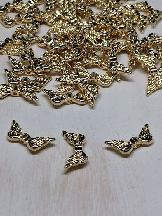 Engelsflügel 16K vergoldet 19x8mm