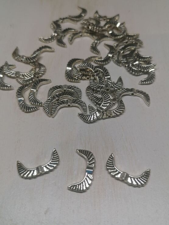 Engelsflügel antiksilber 19x10mm