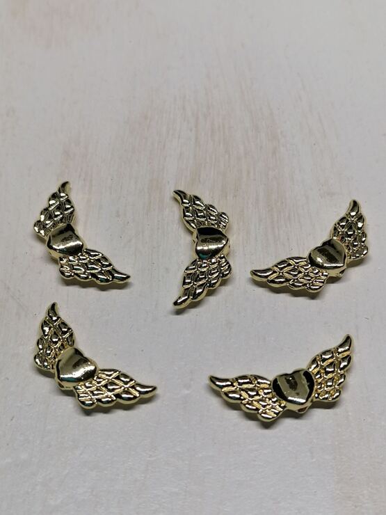 Engelsflügel 16K vergoldet 21x9mm