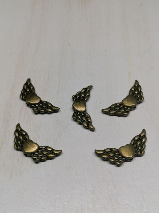 Engelsflügel antikbronze 22x9mm