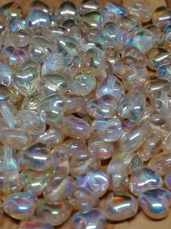 Herz Crystal Yellow Rainbow