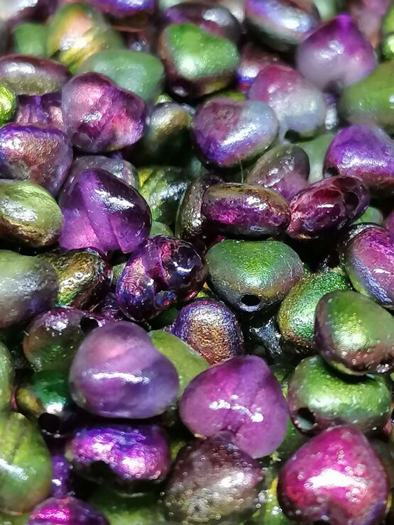 Herz Crystal Magic Orchid Etched