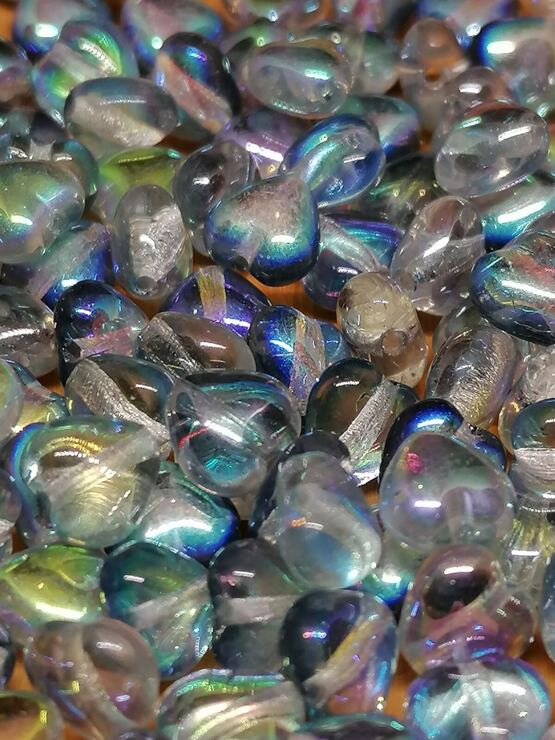 Herz Crystal Blue Rainbow