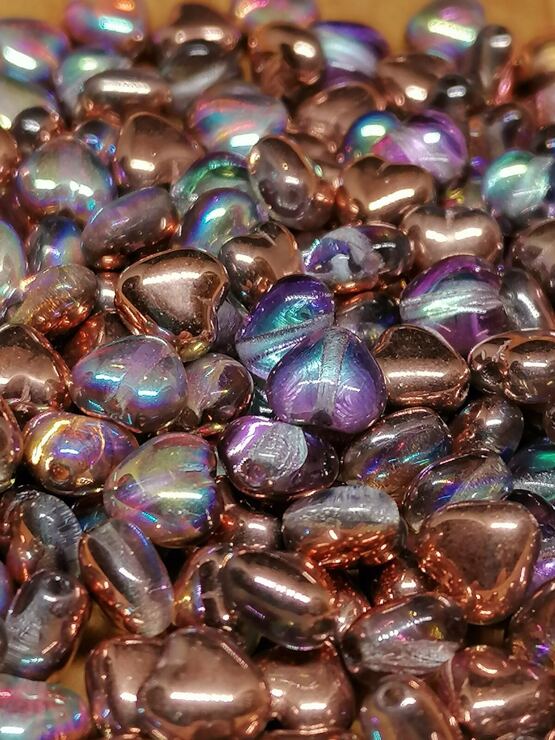 Herz Crystal Copper Rainbow