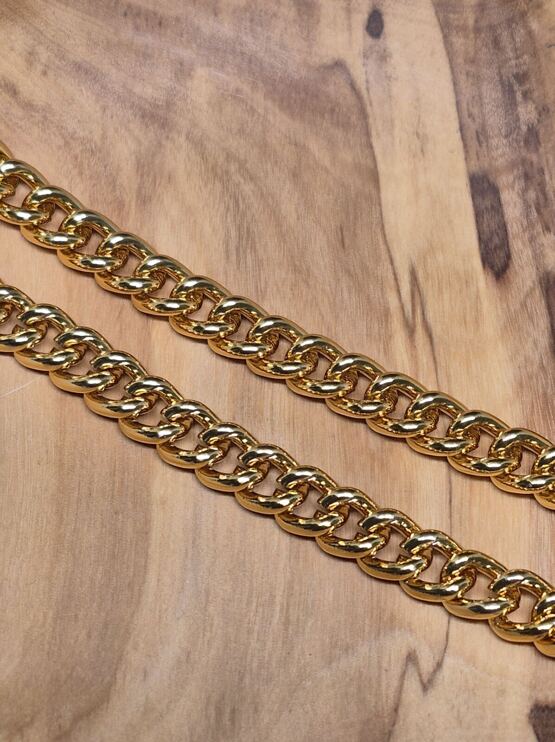 Gliederkette goldig, 45 & 385cm