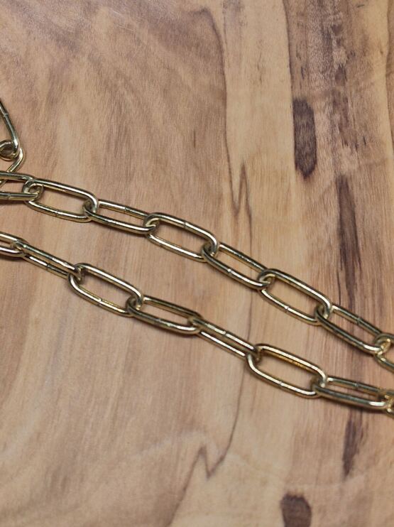 Gliederkette bronzefarben, ca. 160cm
