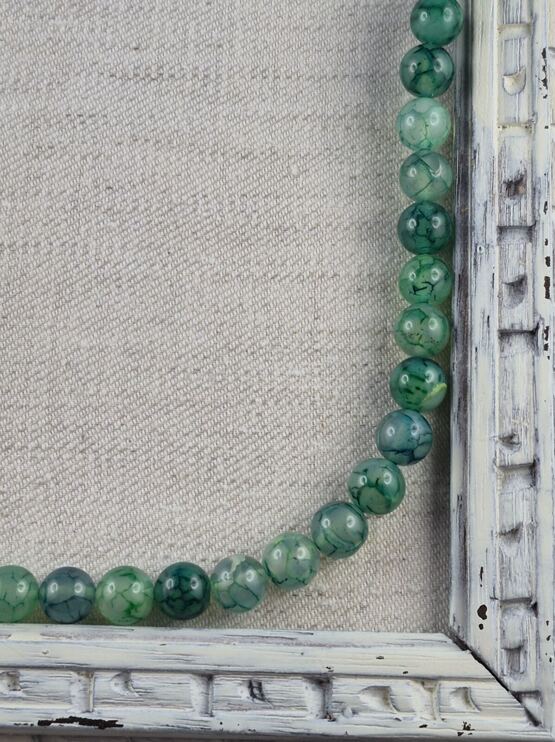 Drachenader Achat grün 10mm