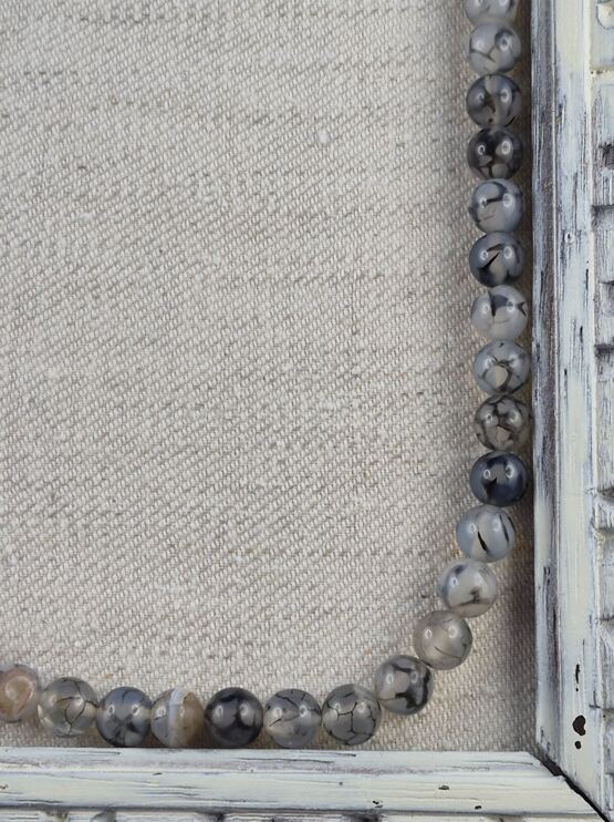 Drachenader Achat weiss 8mm