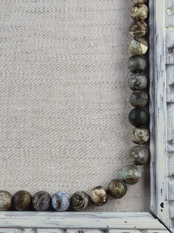 Achatperlen matt grün Vintage AAA 10mm